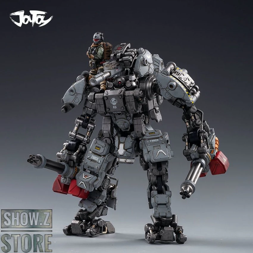 JoyToy Source 1/25 H05 Steel Bone Heavy Firepower Mecha W/ Pilot Gray Version 6 JoyToy Source 1/25 H05 Steel Bone Heavy Firepower Mecha W/ Pilot Gray Version - Image 4