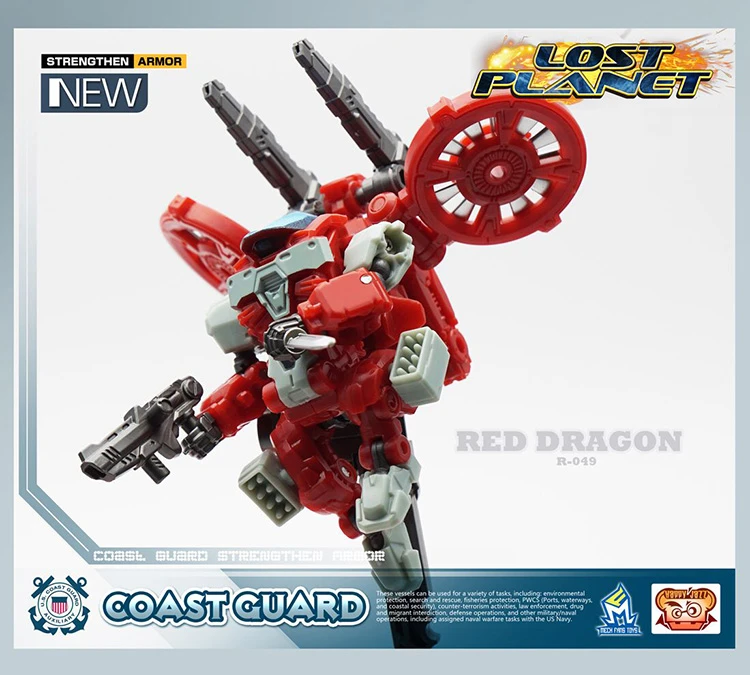 MechFansToys Lost Planet Coast Guard CG01 White Shark & CG02 Red Dragon 9 MechFansToys Lost Planet Coast Guard CG01 White Shark & CG02 Red Dragon - Image 7