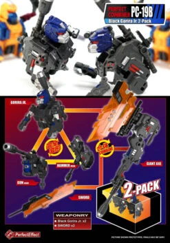 Perfect Effect PE PC-19B Perfect Combiner Black Gorira Upgrade Set 2-Pack 15 Perfect Effect PE PC-19B Perfect Combiner Black Gorira Upgrade Set 2-Pack -Cheap Toy Store 16e0be1c71