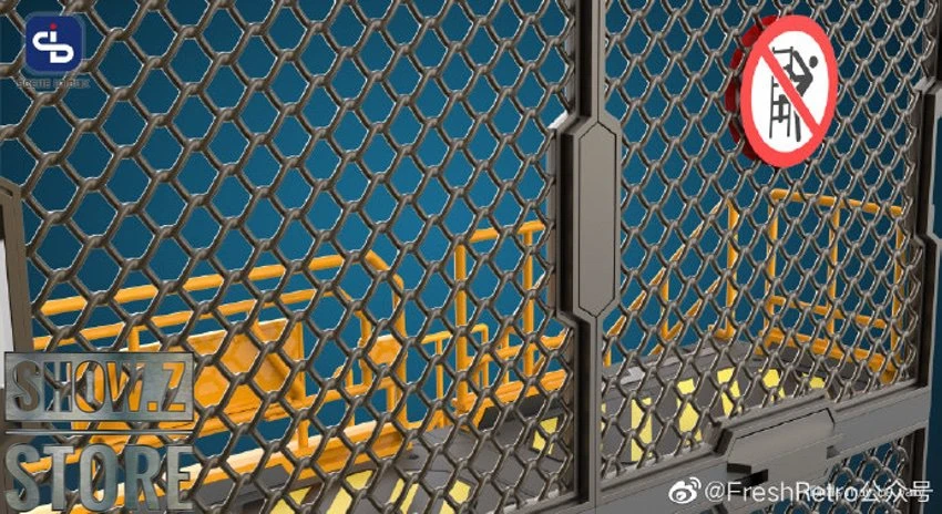 FreshRetro 1/18 1/24 SIB05 Scene In Box Iron Net Base-A Model Kit 11 FreshRetro 1/18 1/24 SIB05 Scene In Box Iron Net Base-A Model Kit - Image 9