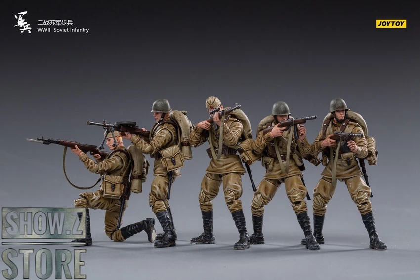 JoyToy Source 1/18 WWII Soviet Infantry Set Of 5 12 JoyToy Source 1/18 WWII Soviet Infantry Set Of 5 - Image 10