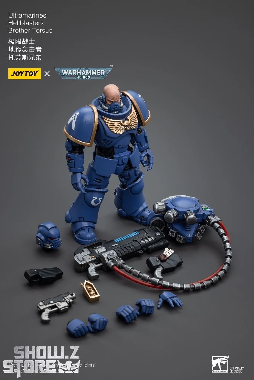JoyToy Source 1/18 Warhammer 40K Ultramarines Hellblasters Brother Torsus 12 JoyToy Source 1/18 Warhammer 40K Ultramarines Hellblasters Brother Torsus - Image 10