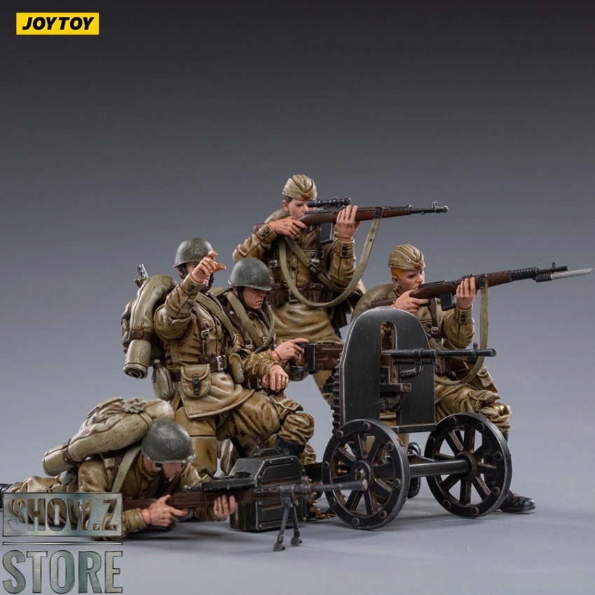 JoyToy Source 1/18 WWII Soviet Infantry Set Of 5 9 JoyToy Source 1/18 WWII Soviet Infantry Set Of 5 - Image 7