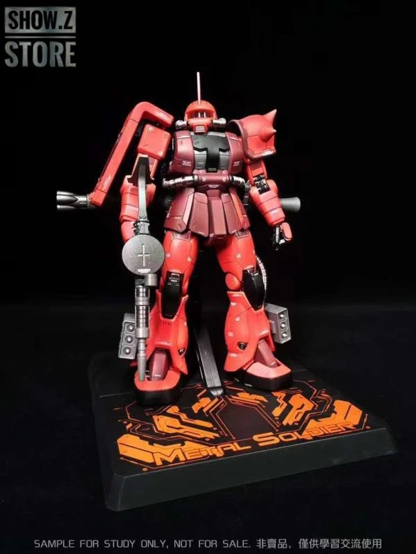 Metal Soldier MS 1/100 MS-06S MS06S Char's Zaku II Side 3 Side3 Red Comet Gundam Mobile Suit 13 Metal Soldier MS 1/100 MS-06S MS06S Char's Zaku II Side 3 Side3 Red Comet Gundam Mobile Suit - Image 11