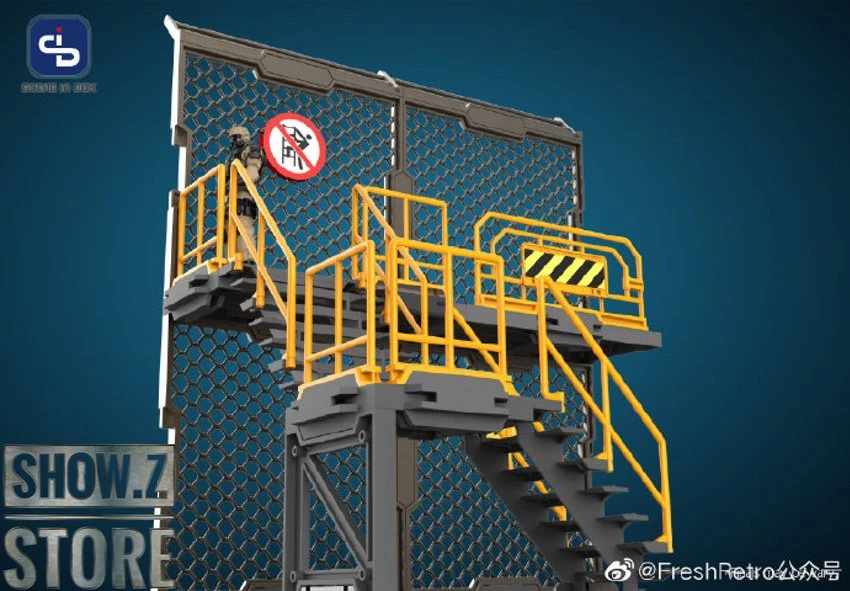 FreshRetro 1/18 1/24 SIB05 Scene In Box Iron Net Base-A Model Kit 13 FreshRetro 1/18 1/24 SIB05 Scene In Box Iron Net Base-A Model Kit - Image 11