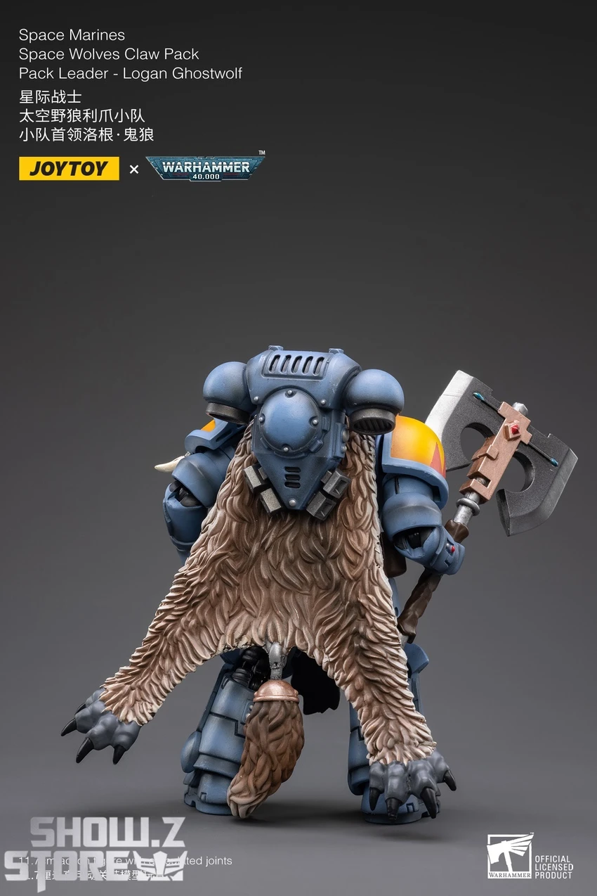 JoyToy Source 1/18 Warhammer 40K Space Wolves Claw Pack Leader-Logan Ghostwolf 9 JoyToy Source 1/18 Warhammer 40K Space Wolves Claw Pack Leader-Logan Ghostwolf - Image 7