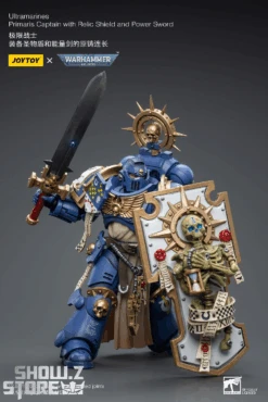 JoyToy Source 1/18 Warhammer 40K Ultramarines Primaris Captain With Relic Shield And Power Sword -Cheap Toy Store 75c400536b