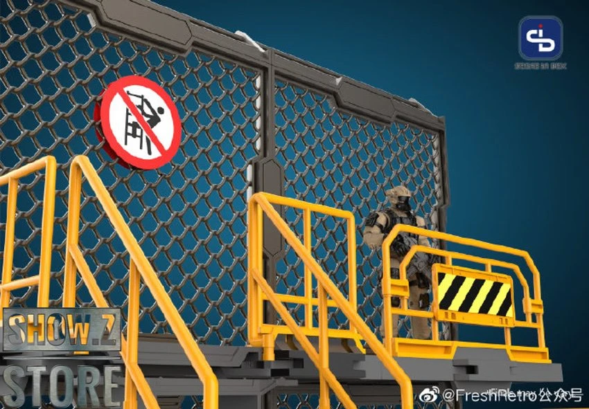 FreshRetro 1/18 1/24 SIB05 Scene In Box Iron Net Base-A Model Kit 9 FreshRetro 1/18 1/24 SIB05 Scene In Box Iron Net Base-A Model Kit - Image 7