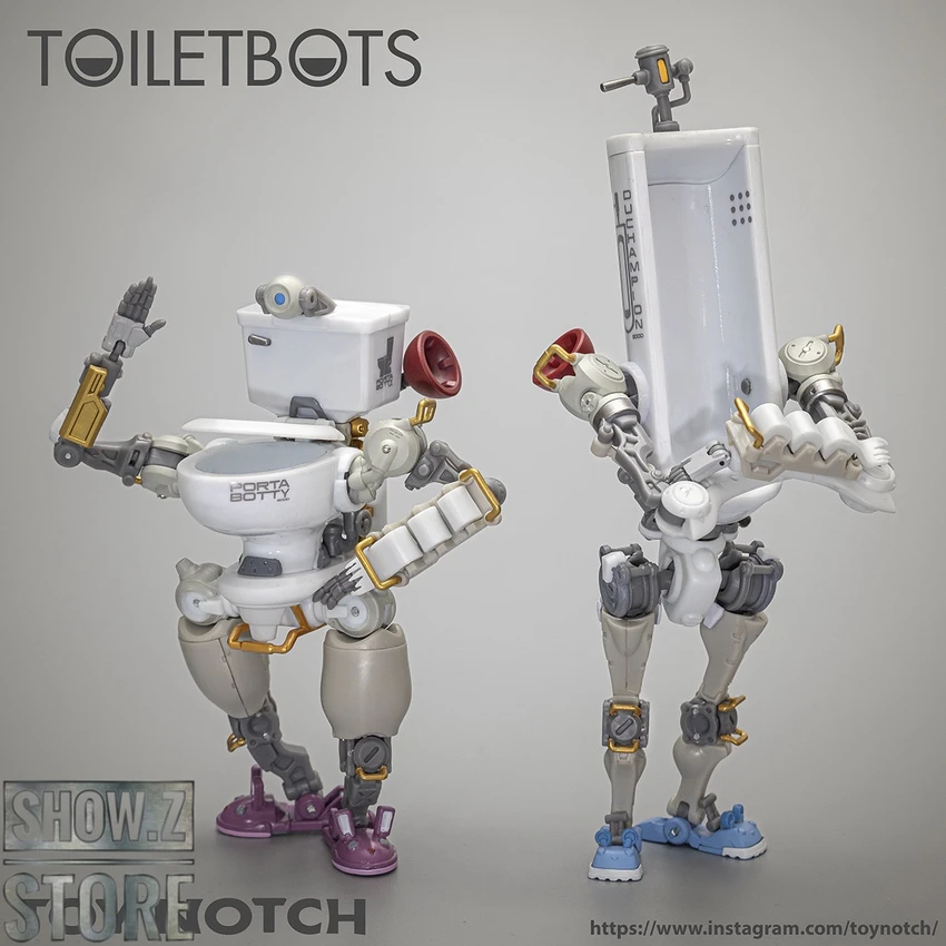 Toy Notch Fun Connection FC-01 Toiletbots Set Of 2 3 Toy Notch Fun Connection FC-01 Toiletbots Set Of 2