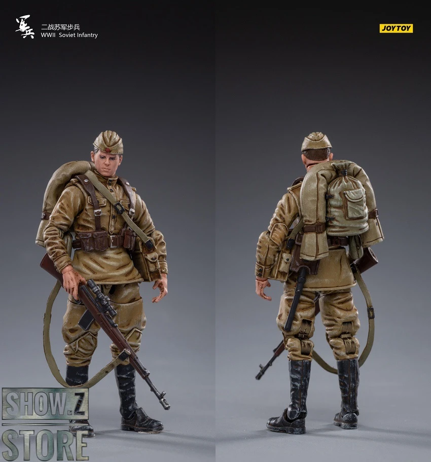JoyToy Source 1/18 WWII Soviet Infantry Set Of 5 15 JoyToy Source 1/18 WWII Soviet Infantry Set Of 5 - Image 13