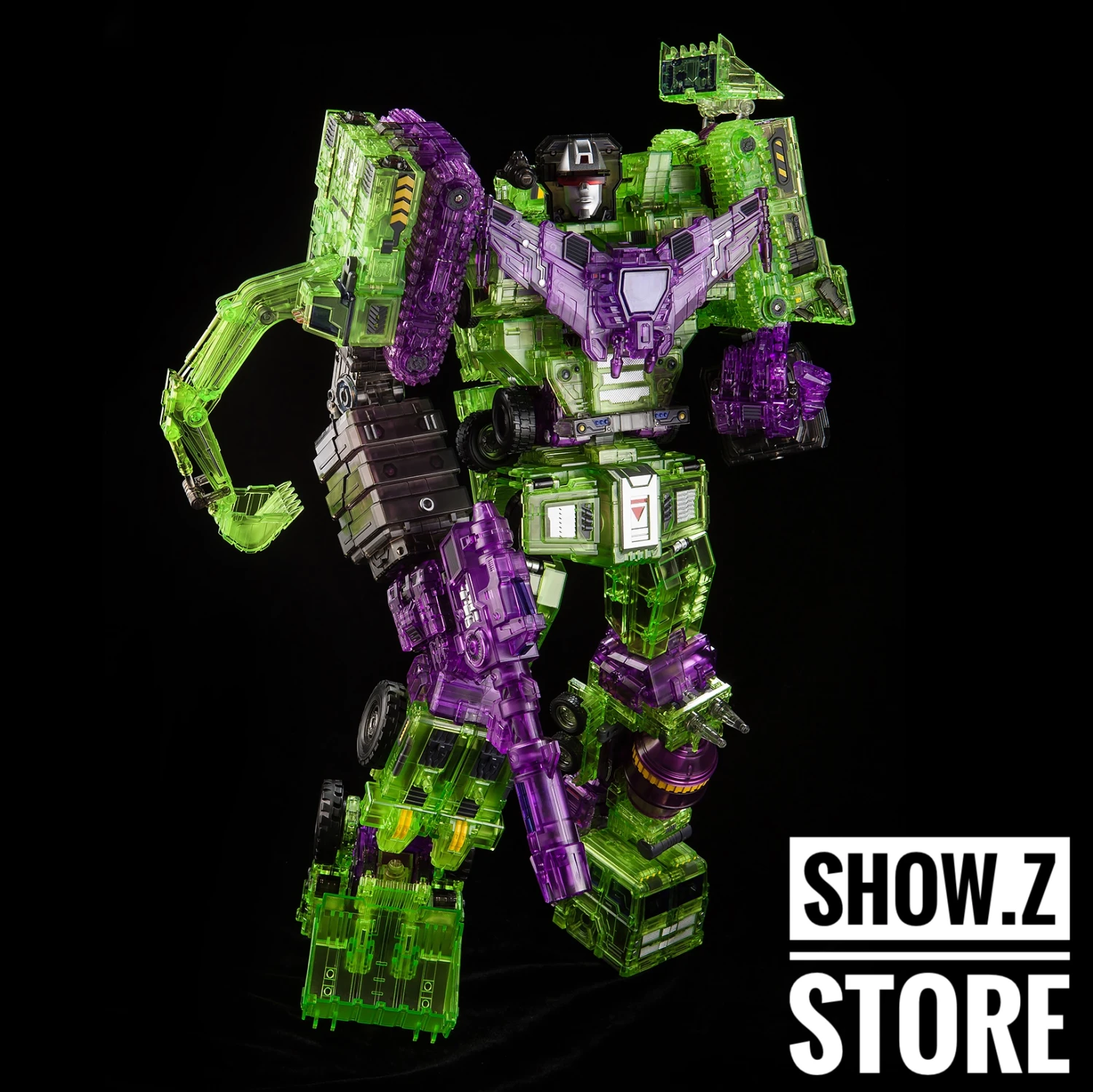 Toyworld TW-C07C Constructor Devastator Clear Version Full Set Of 6 Figures TW-07C Clear Constructor 3 Toyworld TW-C07C Constructor Devastator Clear Version Full Set Of 6 Figures TW-07C Clear Constructor