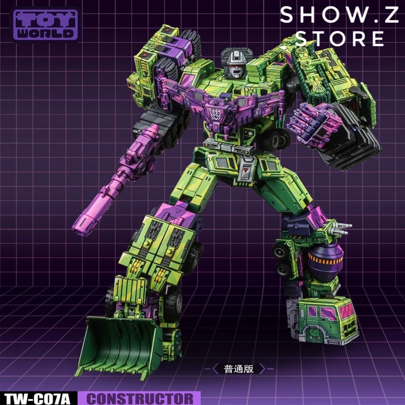 Toyworld TW TW-C07A TWC07A Constructor Devastator Cel Cell Shaded Standard Version Set Of 6 3 Toyworld TW TW-C07A TWC07A Constructor Devastator Cel Cell Shaded Standard Version Set Of 6