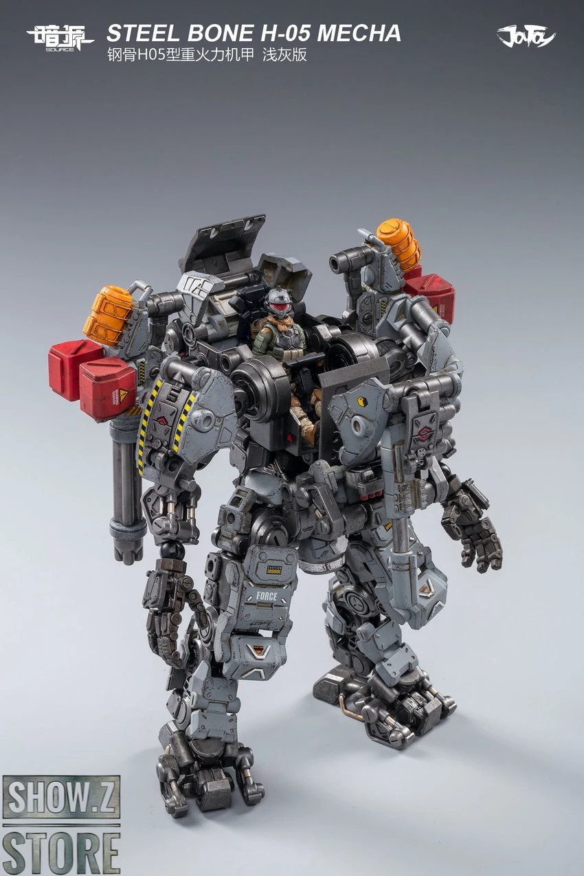 JoyToy Source 1/25 H05 Steel Bone Heavy Firepower Mecha W/ Pilot Gray Version 11 JoyToy Source 1/25 H05 Steel Bone Heavy Firepower Mecha W/ Pilot Gray Version - Image 9