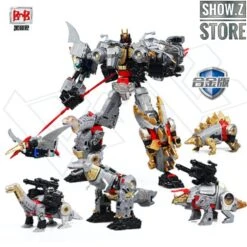 Black Mamba H6002-4B Raptor Slash & H6002-7B Robot Force Volcanicus Oversized Combiner Set Of 6 -Cheap Toy Store bbfd7109cb