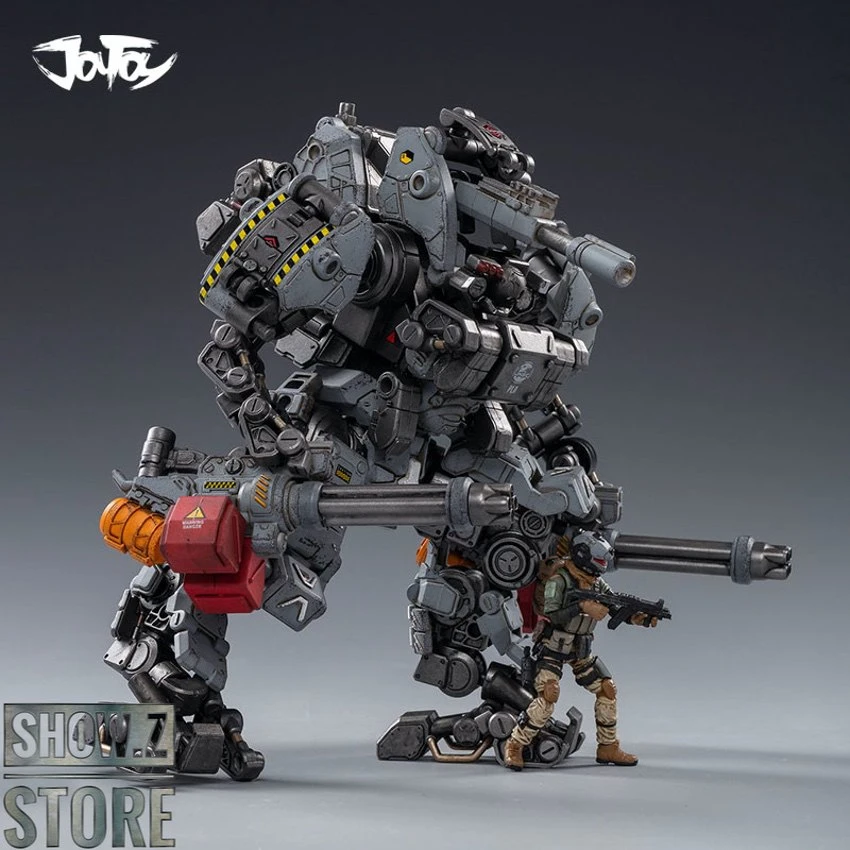 JoyToy Source 1/25 H05 Steel Bone Heavy Firepower Mecha W/ Pilot Gray Version 7 JoyToy Source 1/25 H05 Steel Bone Heavy Firepower Mecha W/ Pilot Gray Version - Image 5
