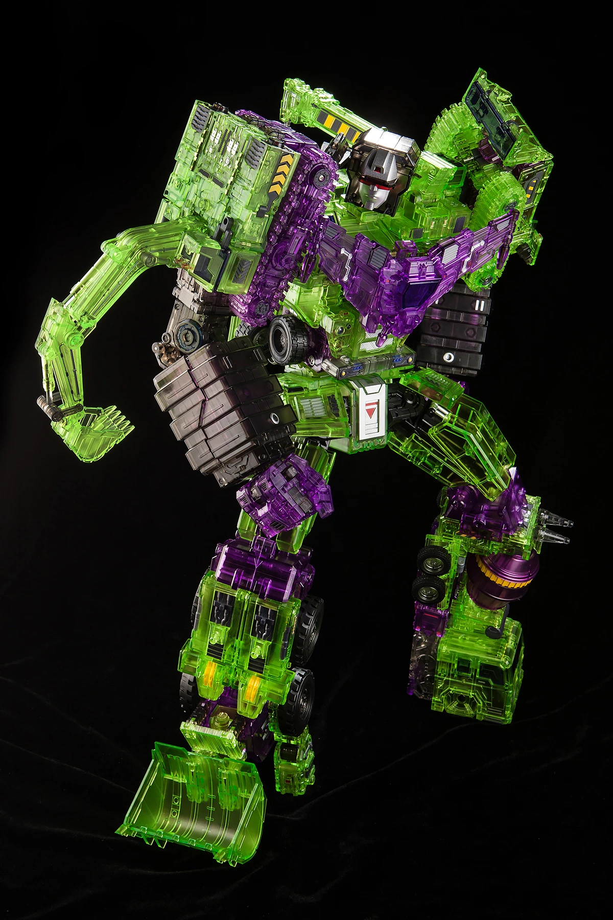 Toyworld TW-C07C Constructor Devastator Clear Version Full Set Of 6 Figures TW-07C Clear Constructor 6 Toyworld TW-C07C Constructor Devastator Clear Version Full Set Of 6 Figures TW-07C Clear Constructor - Image 4