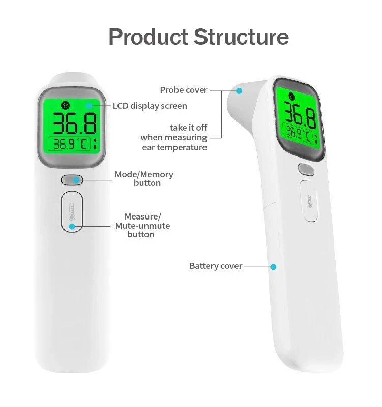FDA Approved Multi-Purpose Non-Contact Infrared Forehead Thermometer 16 FDA Approved Multi-Purpose Non-Contact Infrared Forehead Thermometer - Image 14