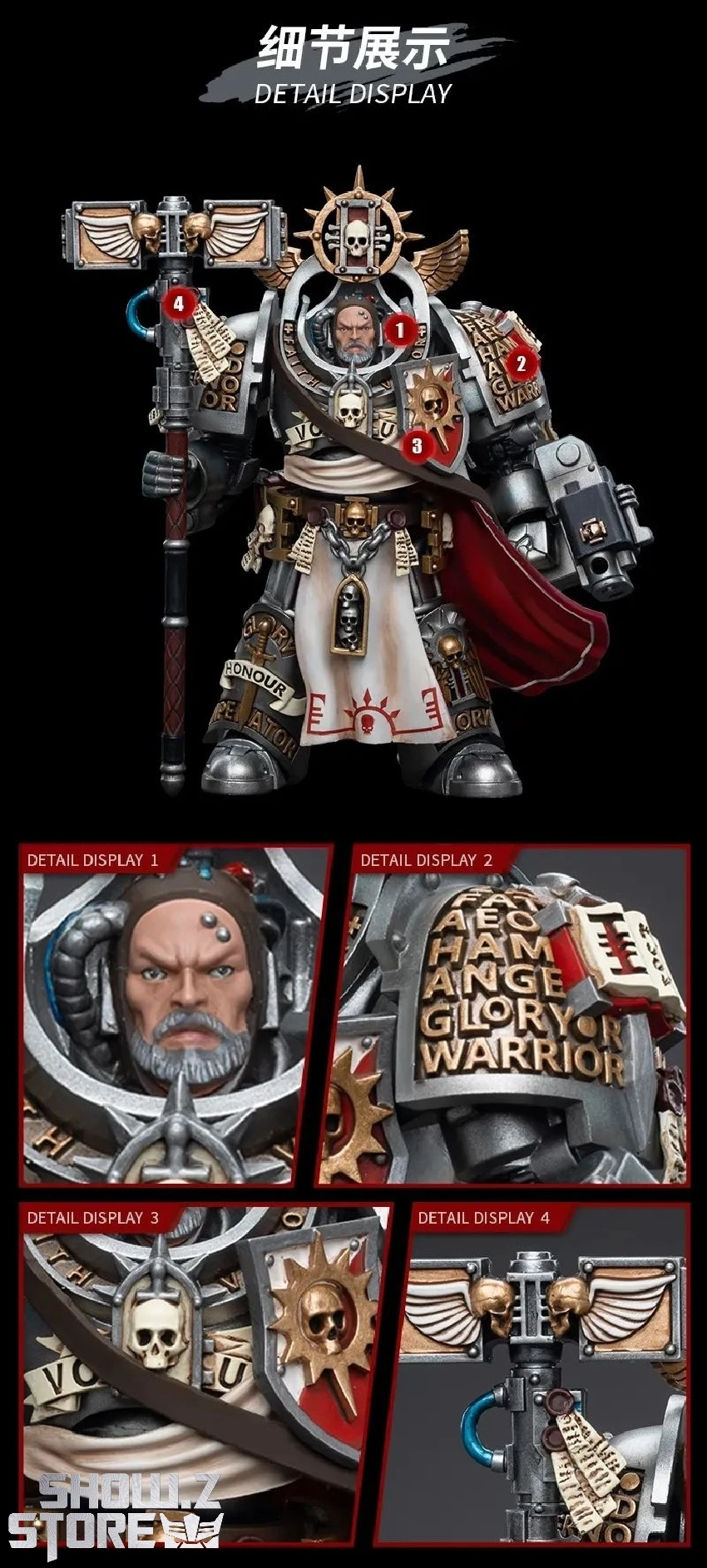 JoyToy Source 1/18 Warhammer 40K Grey Knights Grand Master Voldus 14 JoyToy Source 1/18 Warhammer 40K Grey Knights Grand Master Voldus - Image 12