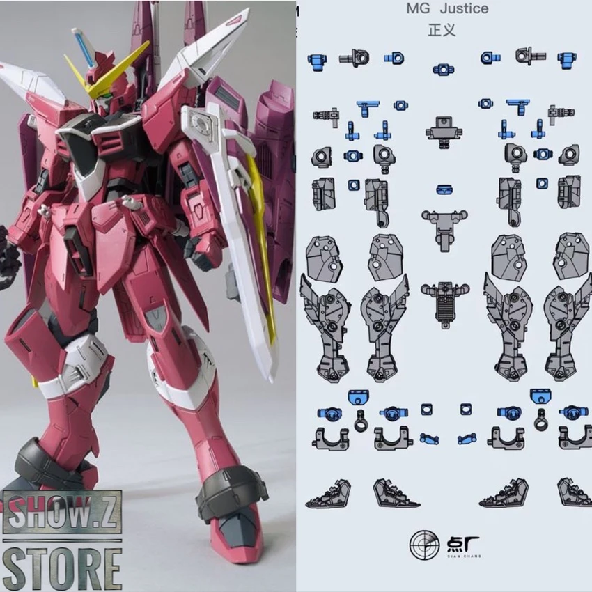 Point Factory Studio PFS02-2 Metal Parts For Bandai MG ZGMF-X09A Justice Gundam 3 Point Factory Studio PFS02-2 Metal Parts For Bandai MG ZGMF-X09A Justice Gundam
