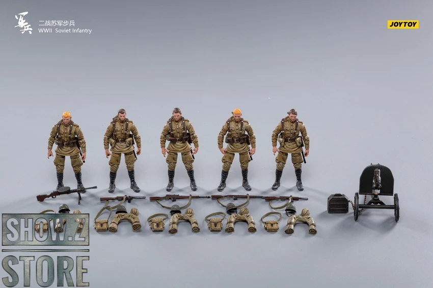 JoyToy Source 1/18 WWII Soviet Infantry Set Of 5 20 JoyToy Source 1/18 WWII Soviet Infantry Set Of 5 - Image 18