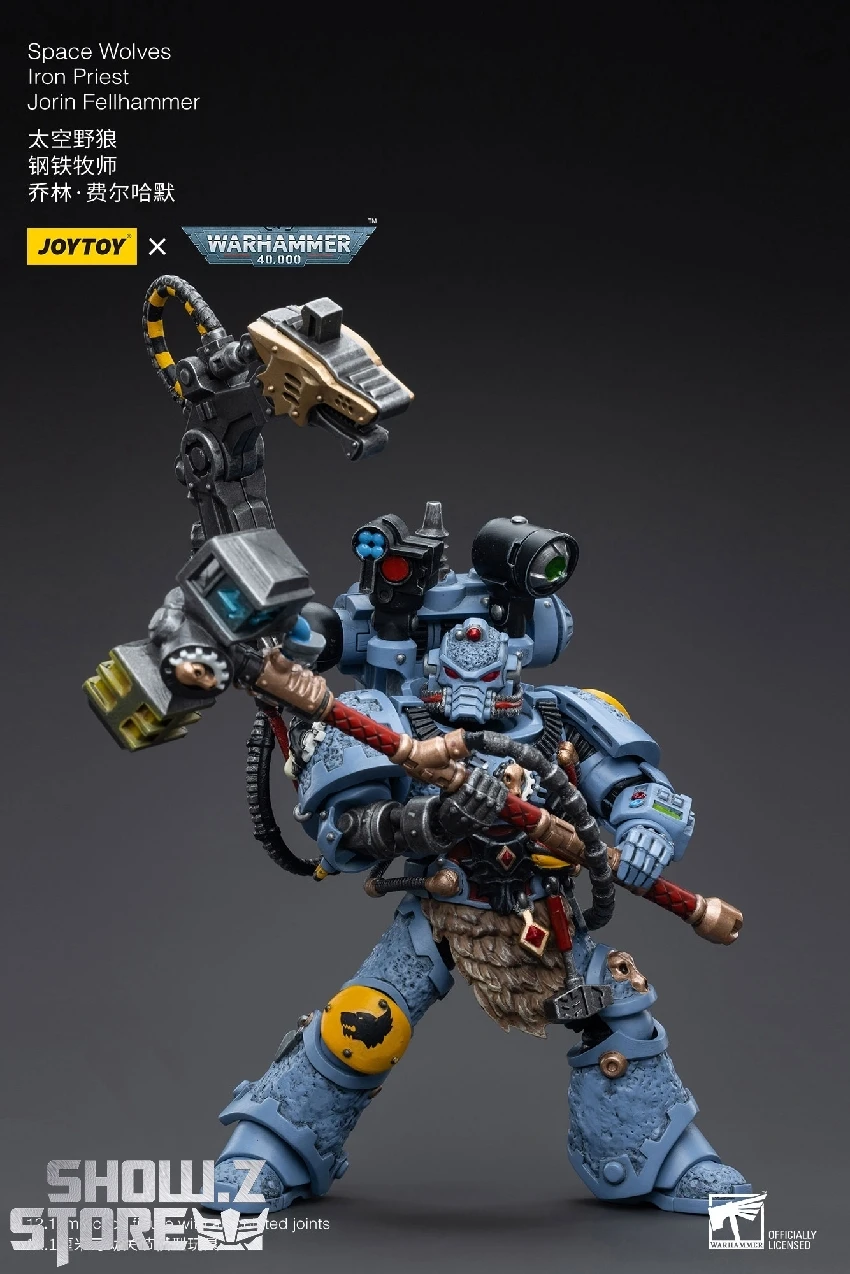 JoyToy Source 1/18 Warhammer 40k Space Wolves Iron Priest Jorin Fellhammer 11 JoyToy Source 1/18 Warhammer 40k Space Wolves Iron Priest Jorin Fellhammer - Image 9